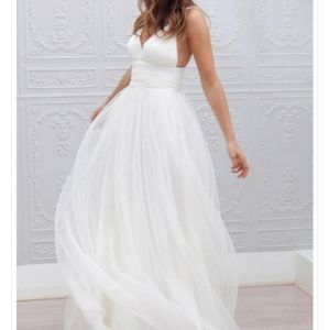 Wedding dress, size 10, White Ivory